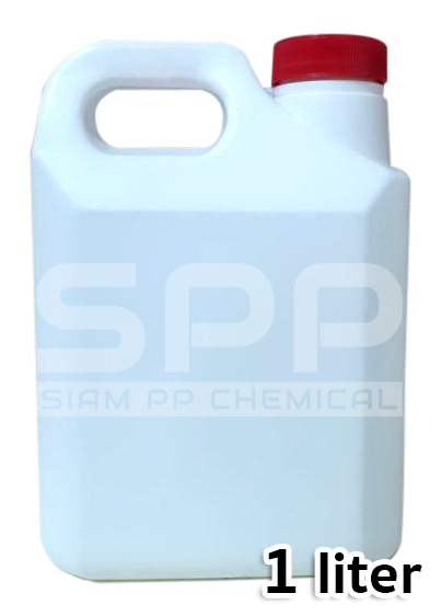 แกลลอนเหลี่ยม 1 ลิตร สีขาว (I) (พร้อมจุกในและฝา)